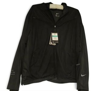 New w/tags NIKE RUN Dynamic Vent Running Gym Jacket Women's XL  Black.
